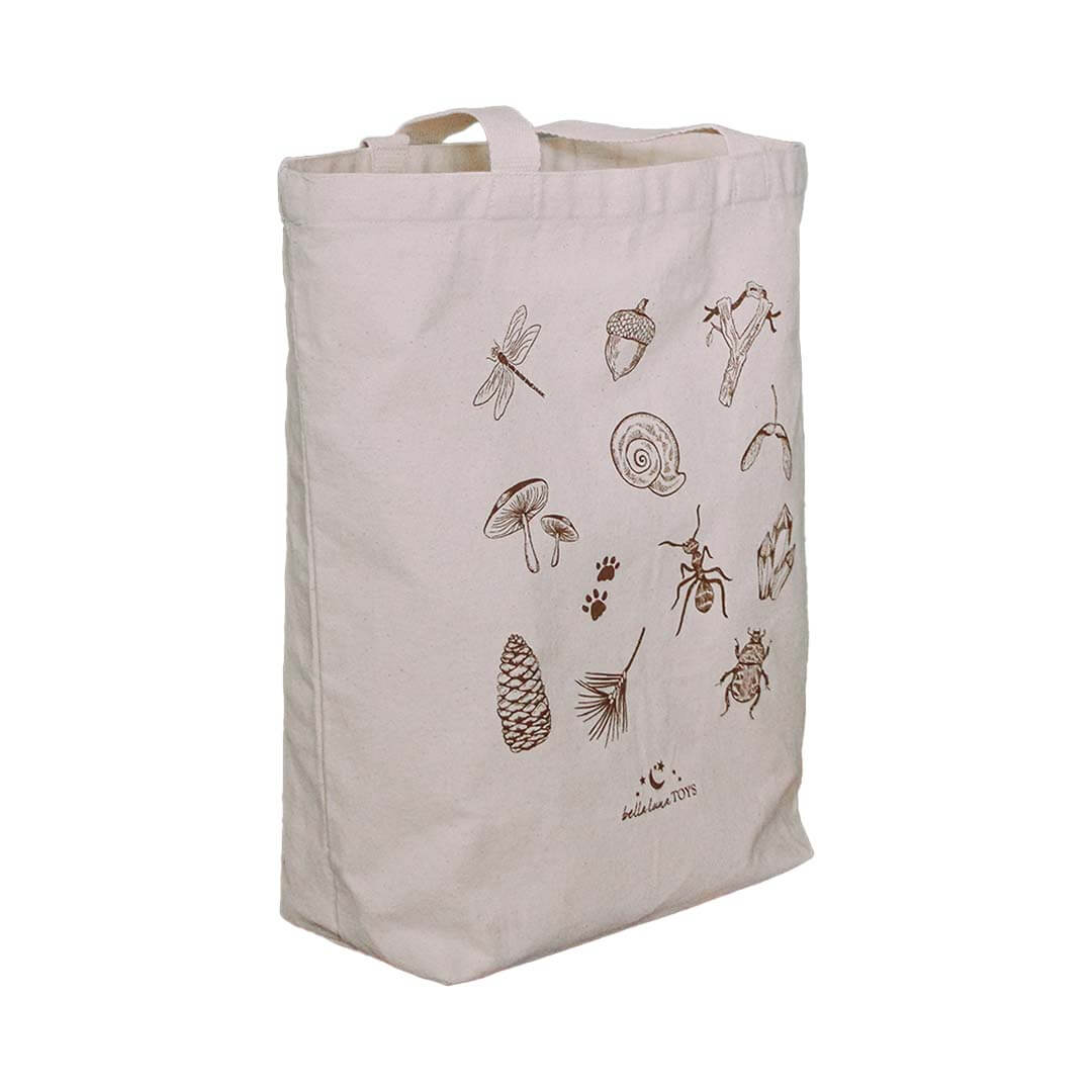 Nature Treasure Hunt Canvas Book Tote