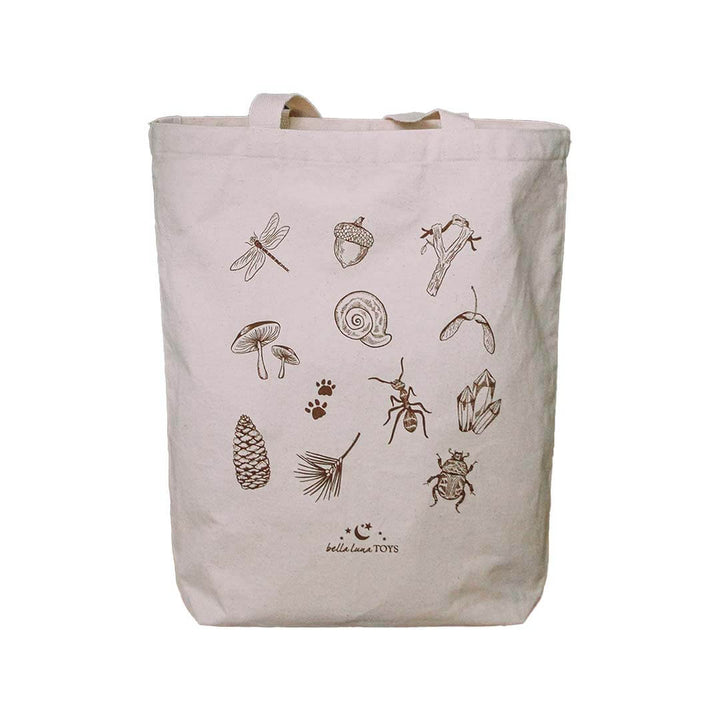 Nature Treasure Hunt Canvas Book Tote