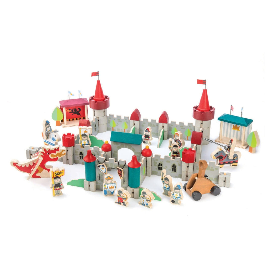 Tender Leaf Toys Wooden Royal Castle Play Set.