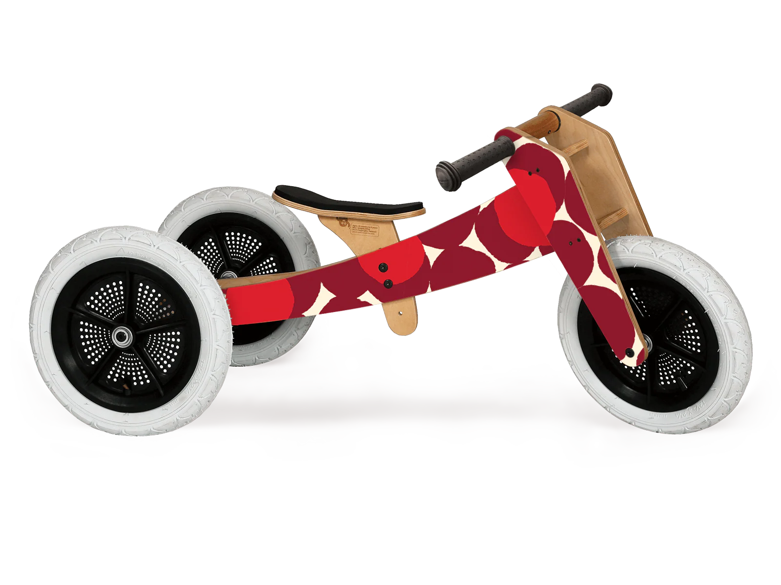 アクセサリー Bambina 3 Wheel Cycle Wishbone_Bike_3n1_Original_Red