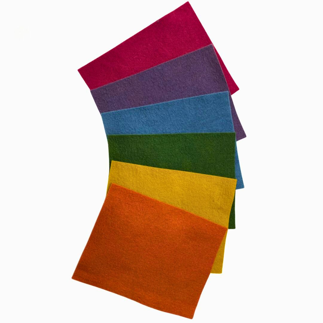 Bioland 100% Pure Eco Wool Felt Sheets - Basic Colors