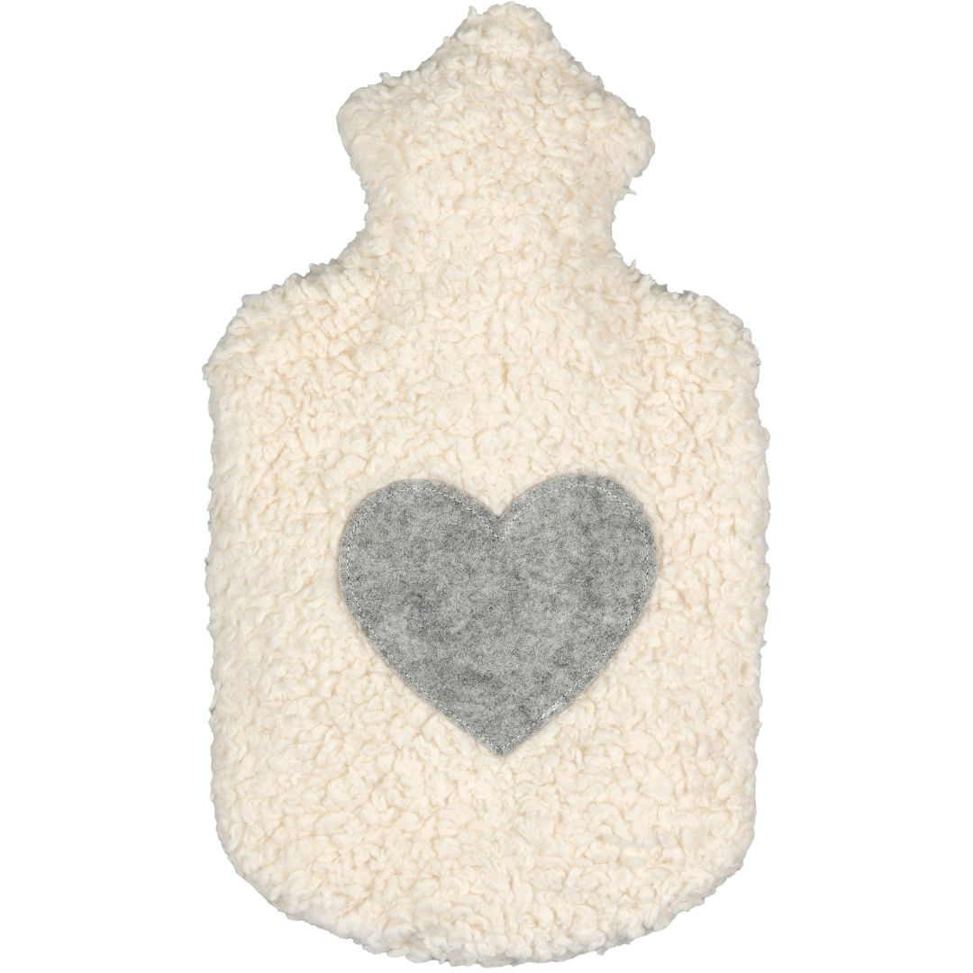 Child's Hot Water Bottle with Organic Cotton Cover