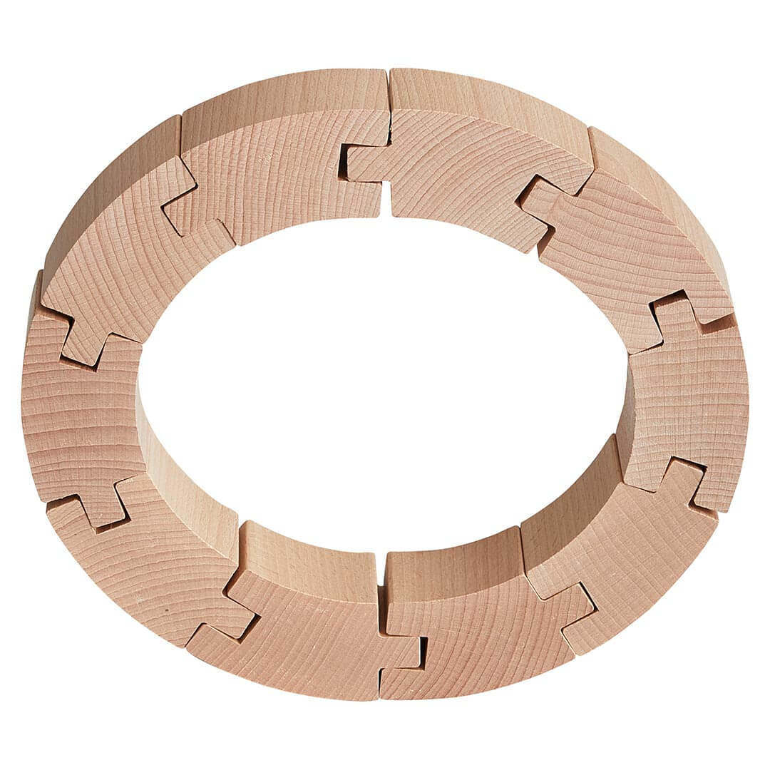 HABA Interlocking Wooden Blocks Construction Set in ring