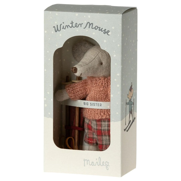 Maileg Winter Mouse Big Sister- Stuffed Animals- Bella Luna Toys