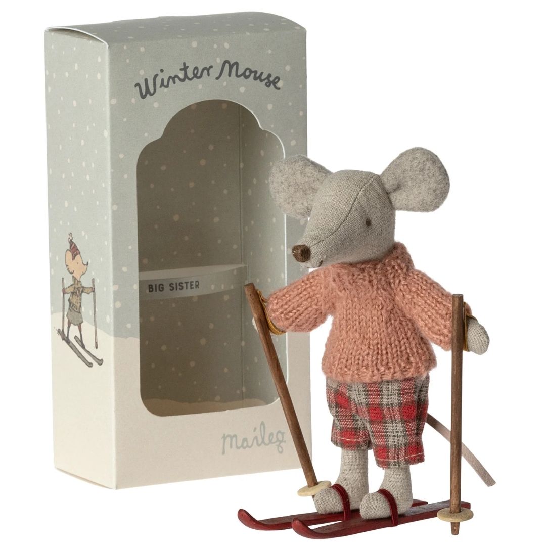 Maileg Winter Mouse Big Sister- Stuffed Animals- Bella Luna Toys