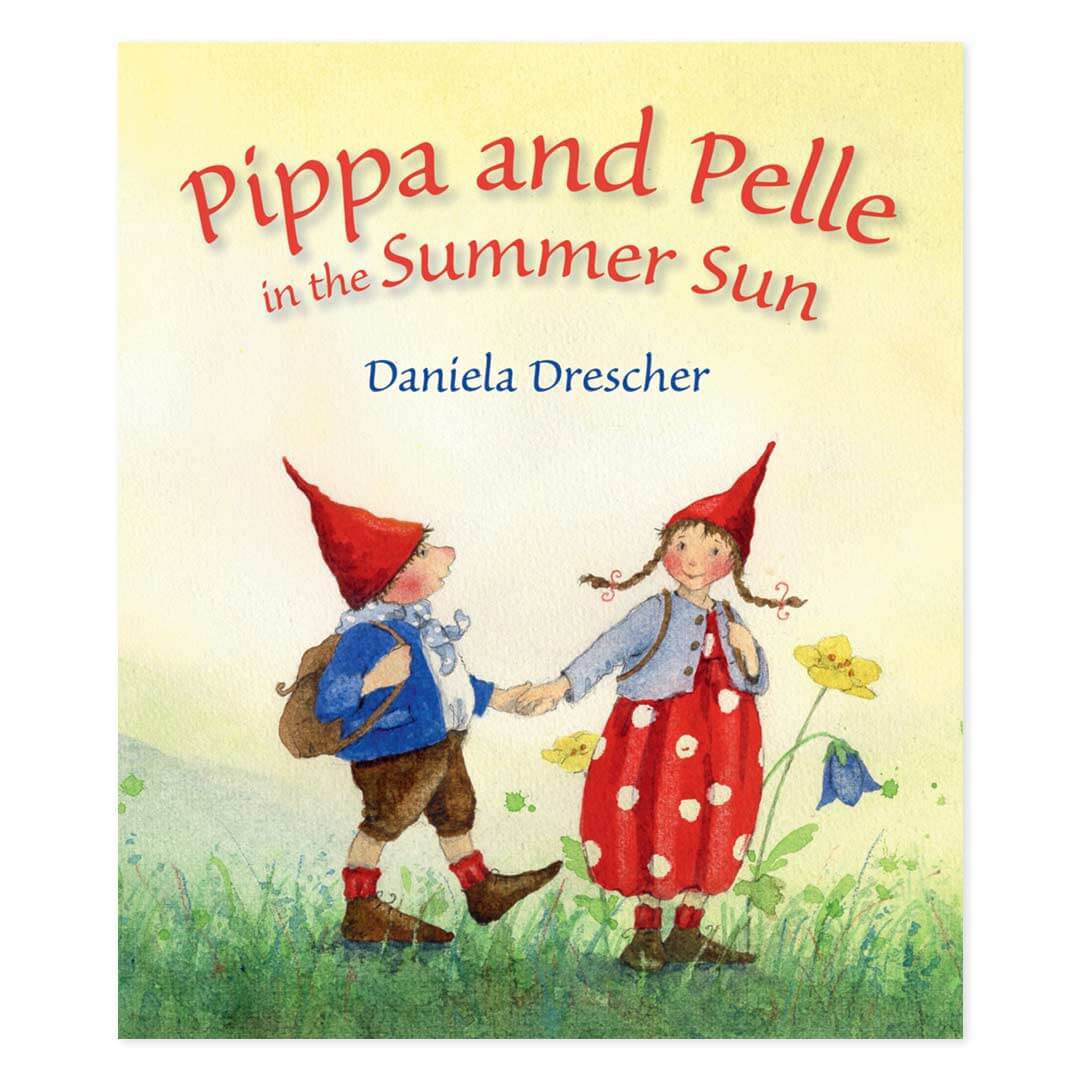 Pippa and Pelle in the Summer Sun book cover with 2 kids in fairy dress standing in a field