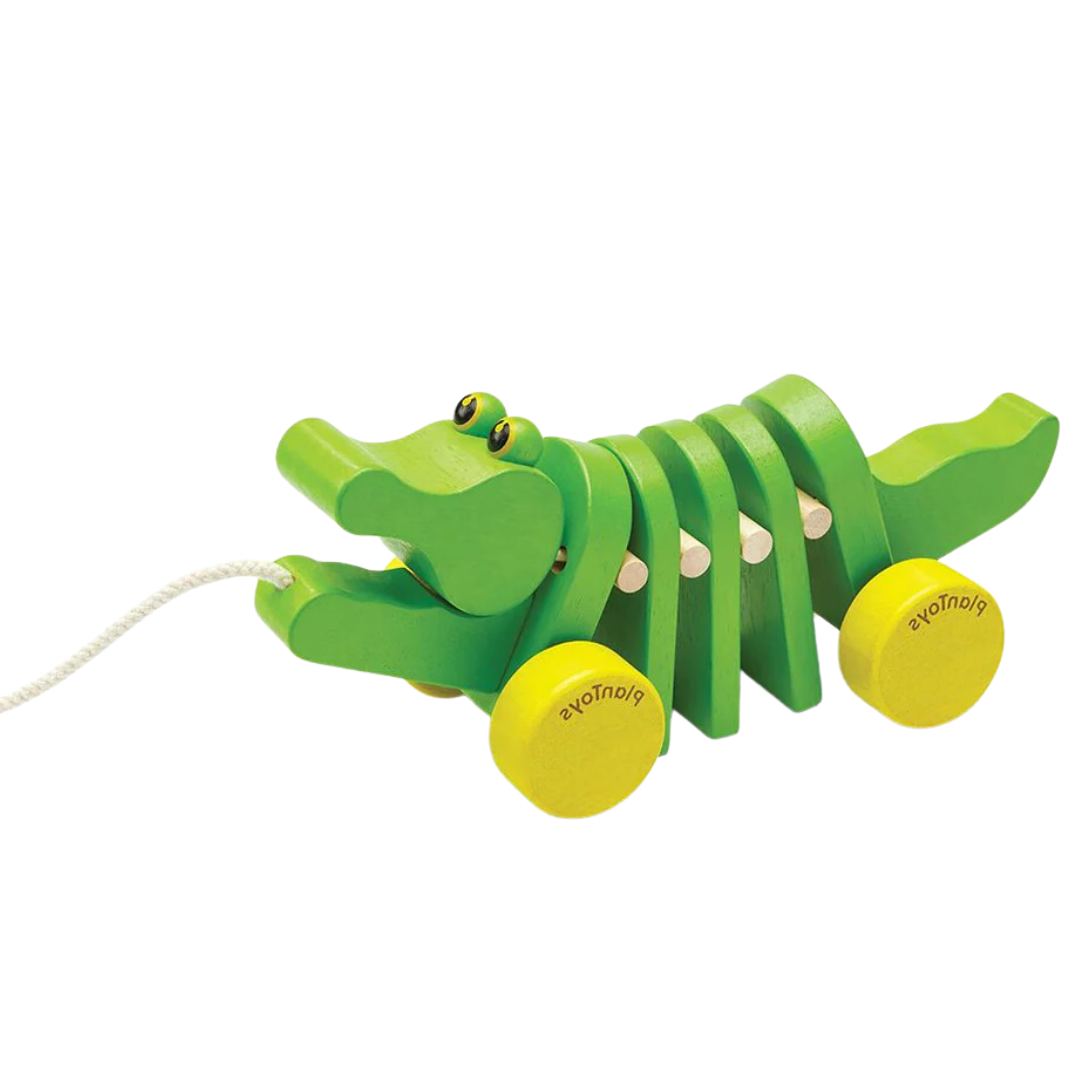 Plan Toys | PlanToys Wooden Dancing Alligator Pull-Along | Bella Luna Toys