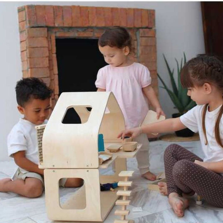 Plan Toys - Contemporary Wooden Dollhouse - Bella Luna Toys