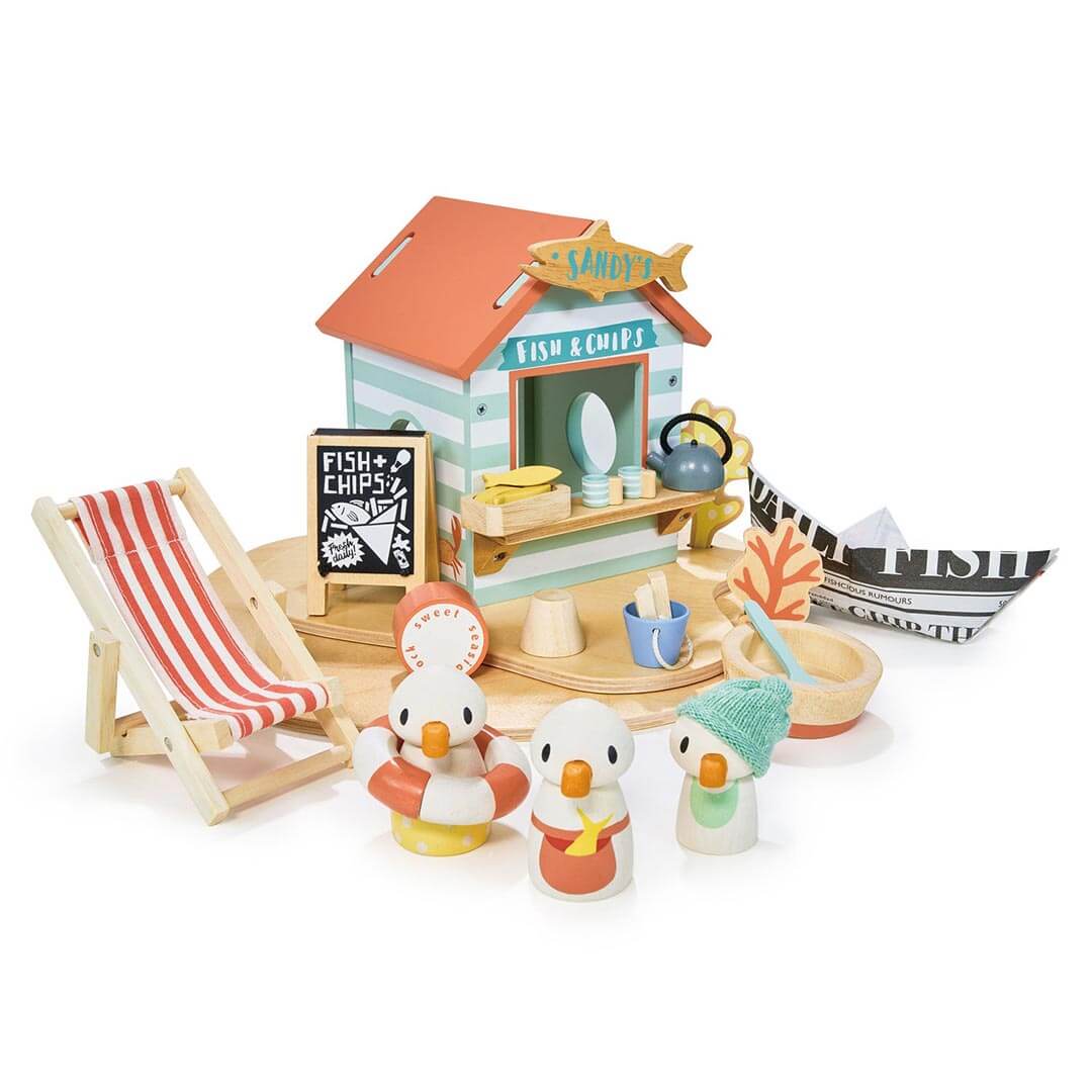 Tender Leaf - Sandy's Wooden Beach Hut - Bella Luna Toys