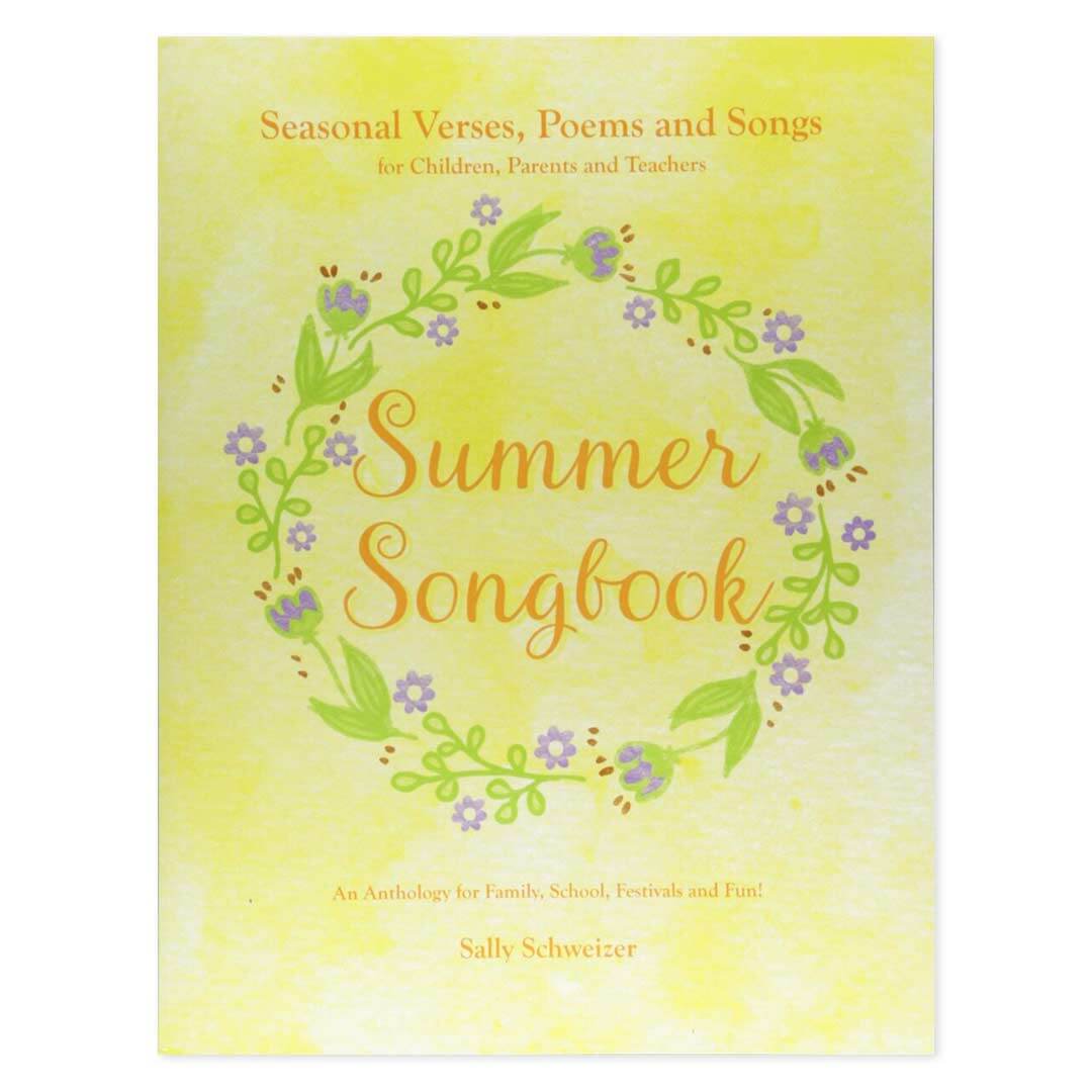 Summer Songbook yellow book cover - Seasonal Verses, Poems and Songs for children, parents, and teachers