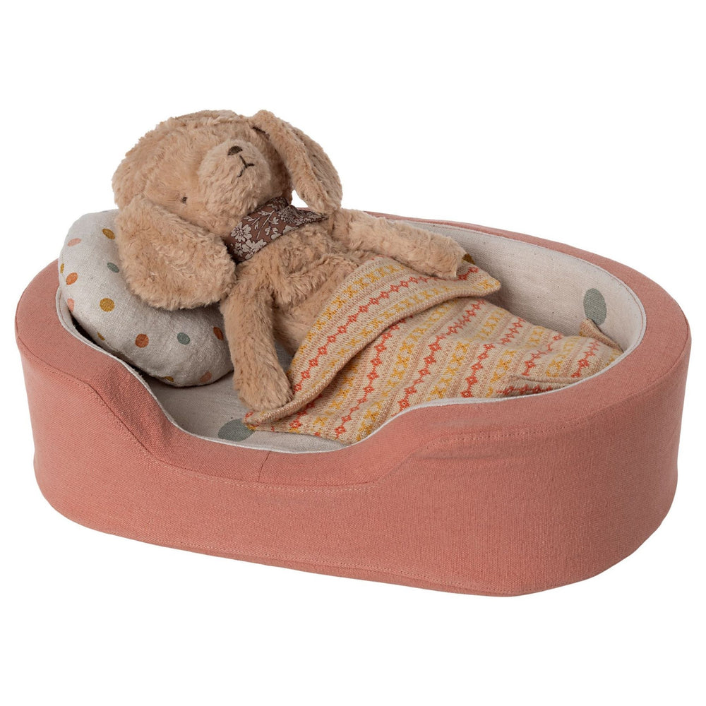 Maileg - Dog basket - Coral - Bella Luna Toys