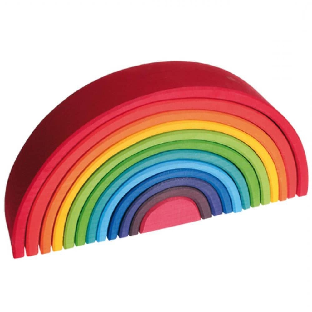 Grimm's Wooden Toys  Set of 12 Rainbow Friends