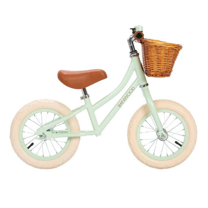 Banwood First Go Balance Bike -Curved Bar - Pale Mint - Bella Luna Toys