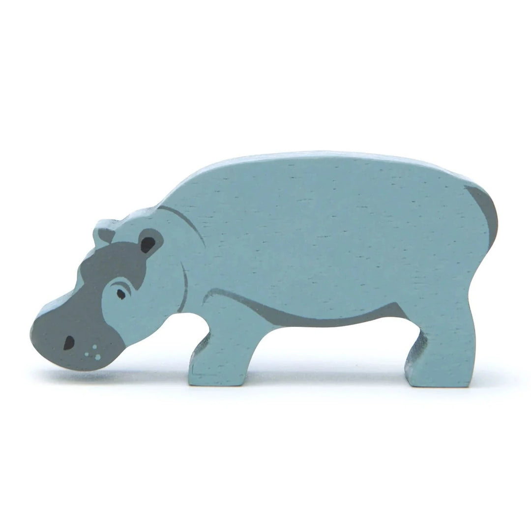 Tender Leaf Toys - Wooden Hippopotamus - Bella Luna Toys