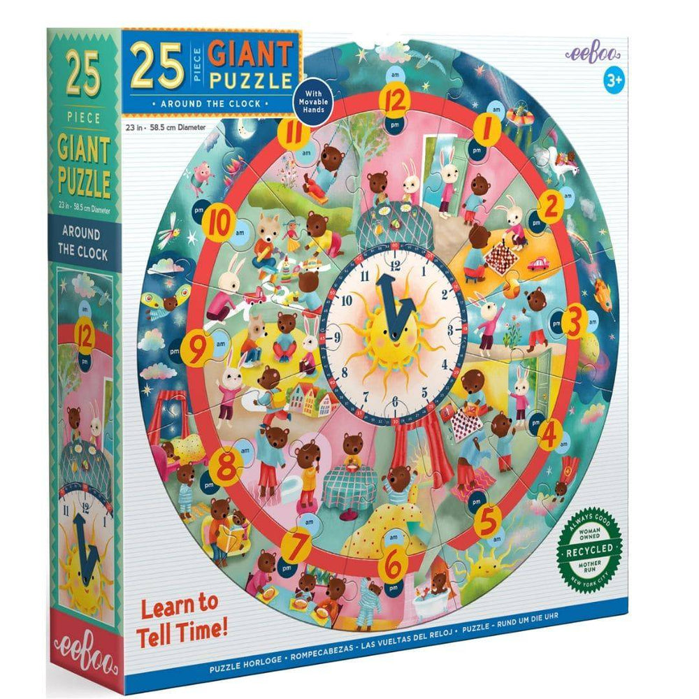 eeBoo - Around the Clock Puzzle - Learning Toy - Bella Luna Toys