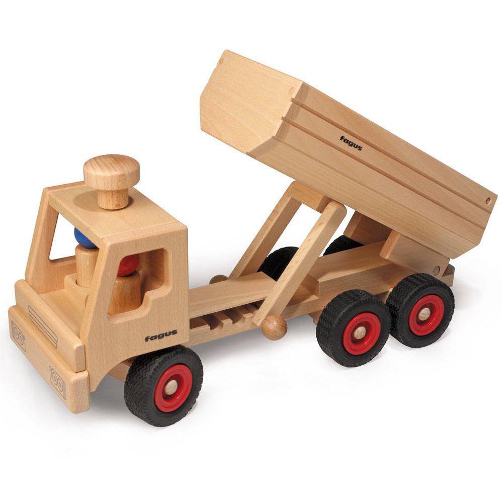 Fagus Wooden Toy Tipper Dump Truck 10.30 - Bella Luna Toys