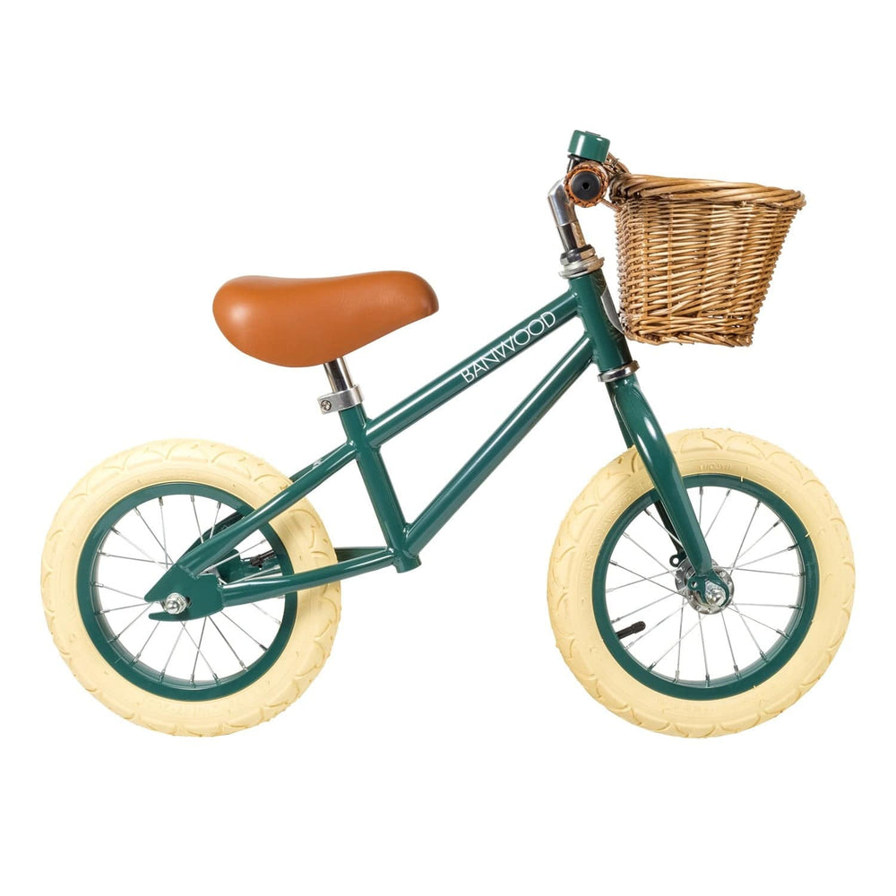 Banwood First Go Balance Bike - Straight Dark Green - Bella Luna Toys