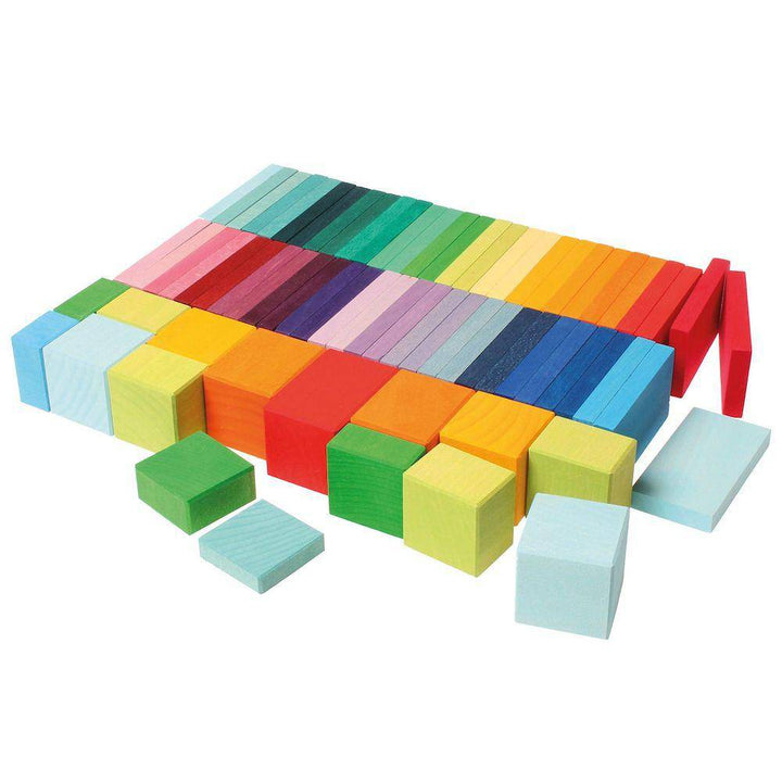 Grimms Spiel & Holz | Color Chart Rally Blocks | Bella Luna Toys
