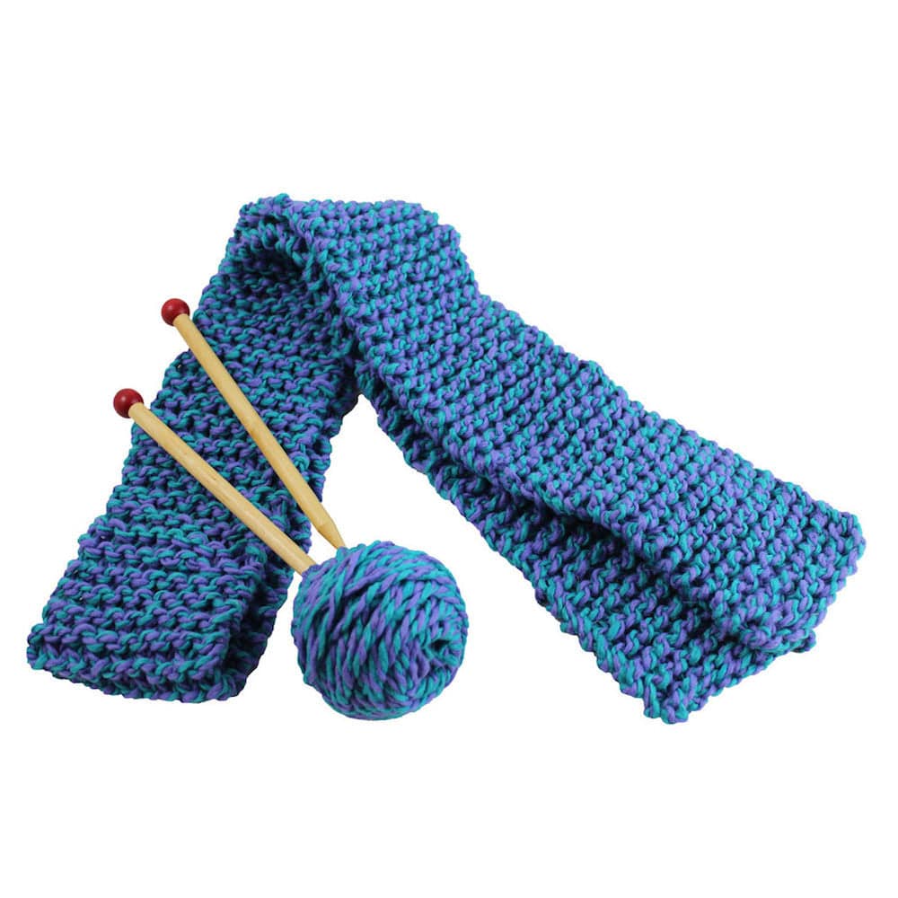 Harrisville Designs - Quick to Knit Scarf Blue - Bella luna Toys 