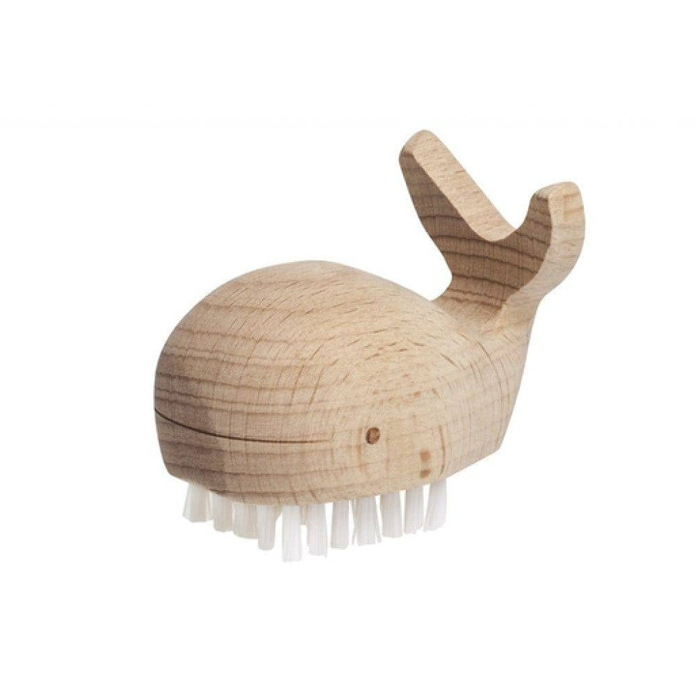 Kids Wooden Whale Nail Brush - Bella Luna Toys