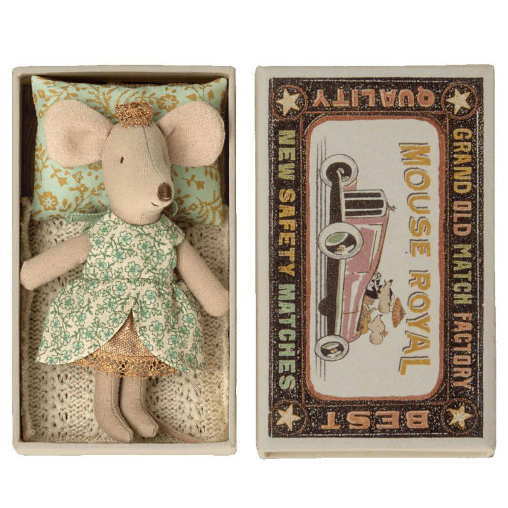 Maileg Princess Little Sister Mouse in a Matchbox - Stuffed Animals - Bella Luna Toys