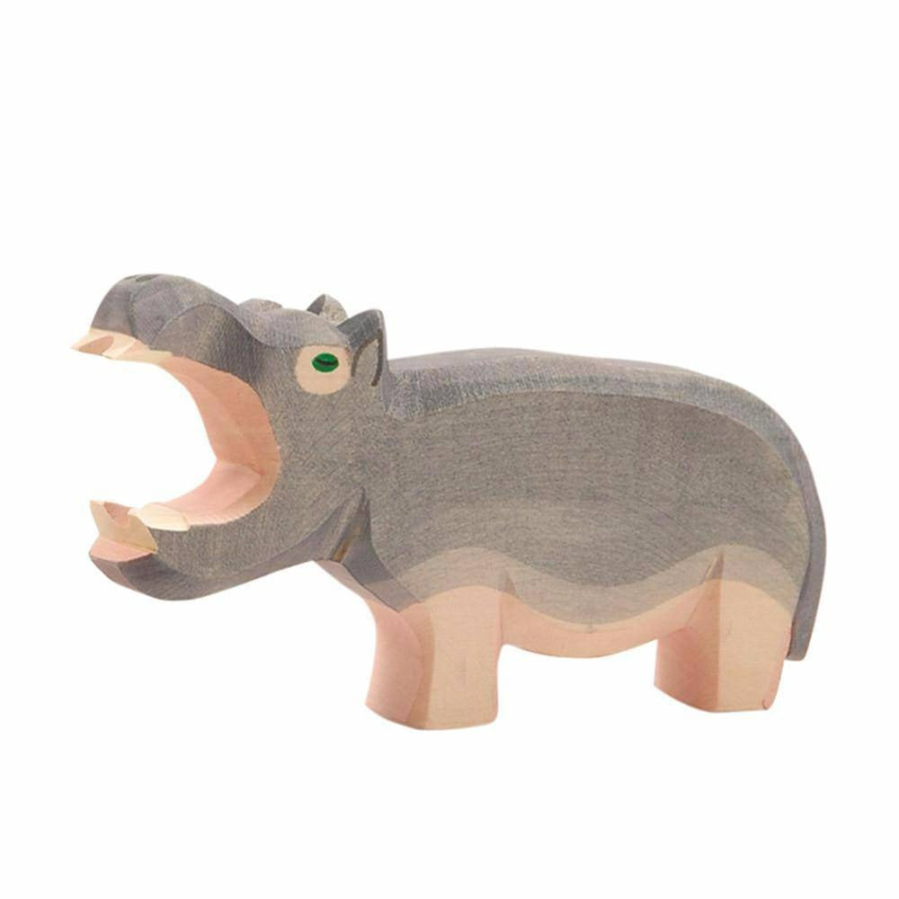 Ostheimer Hippo - Hippopotamus Wooden Toy Animal Figure - Bella Luna 