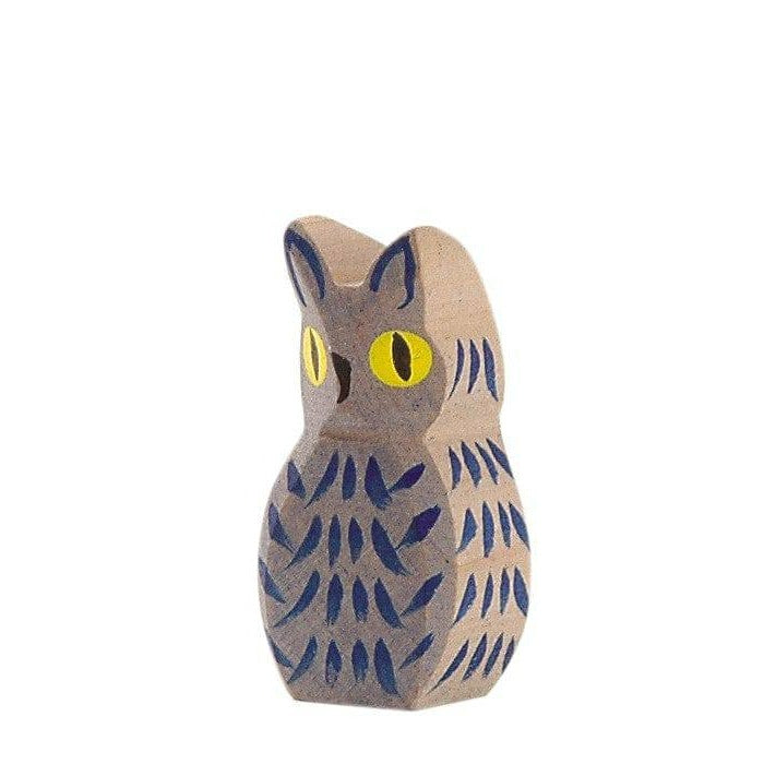 Ostheimer Owl, Blue-wooden figure-Bella Luna Toys