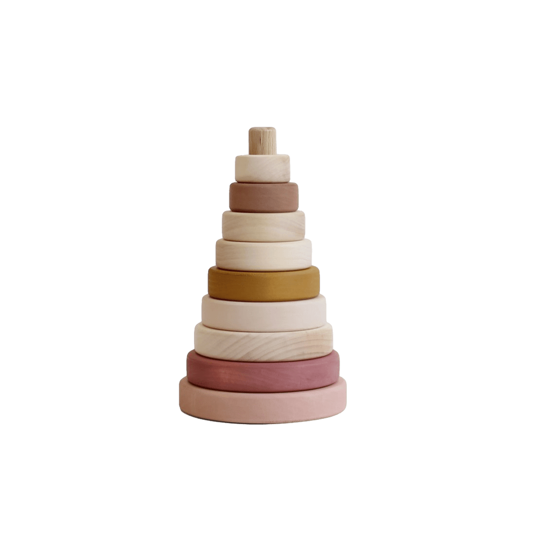 Sabo - Light Pink Wooden Ring Stacker - Bella Luna Toys