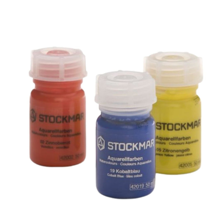 Stockmar- Red, yellow, and blue watercolor paints made in Germany- Bella Luna Toys