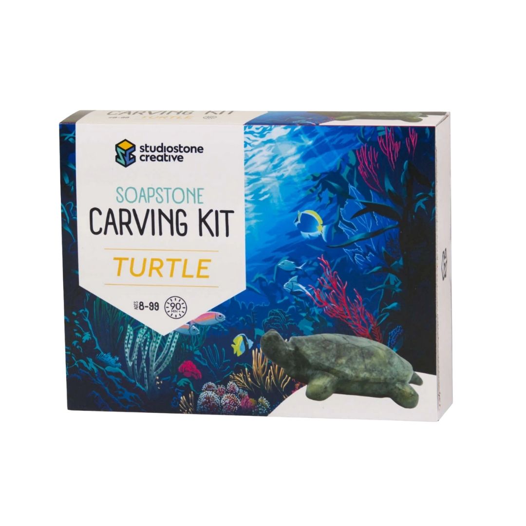 StudioStone- Soapstone carving kit box with underwater picture- Bella Luna Toys