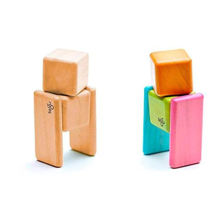 Tegu - Tints pocket pouch magnetic wooden blocks travel toy