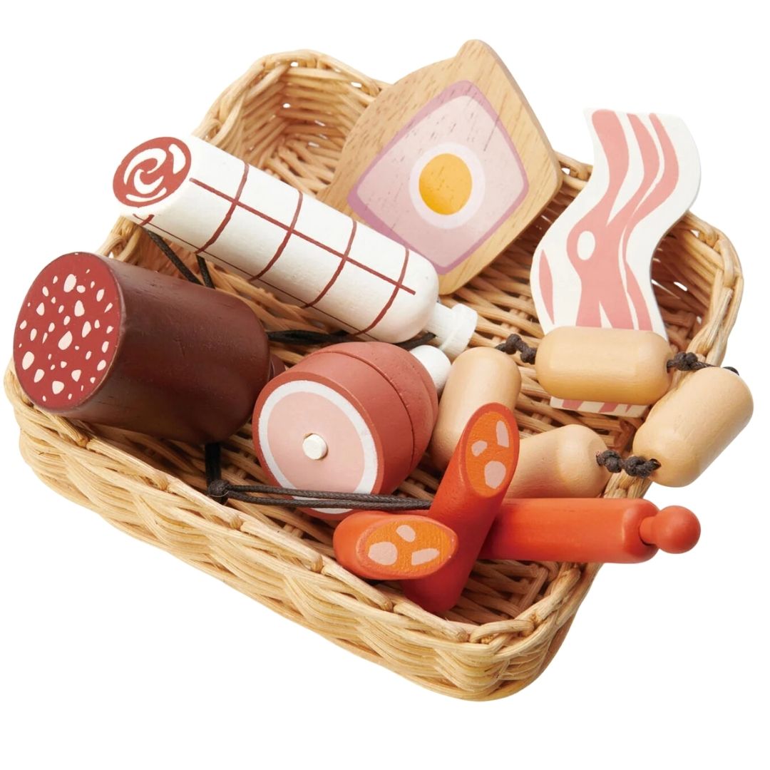 Tender Leaf Toys Carcuterie Basket- Wooden Toys- Bella Luna Toys