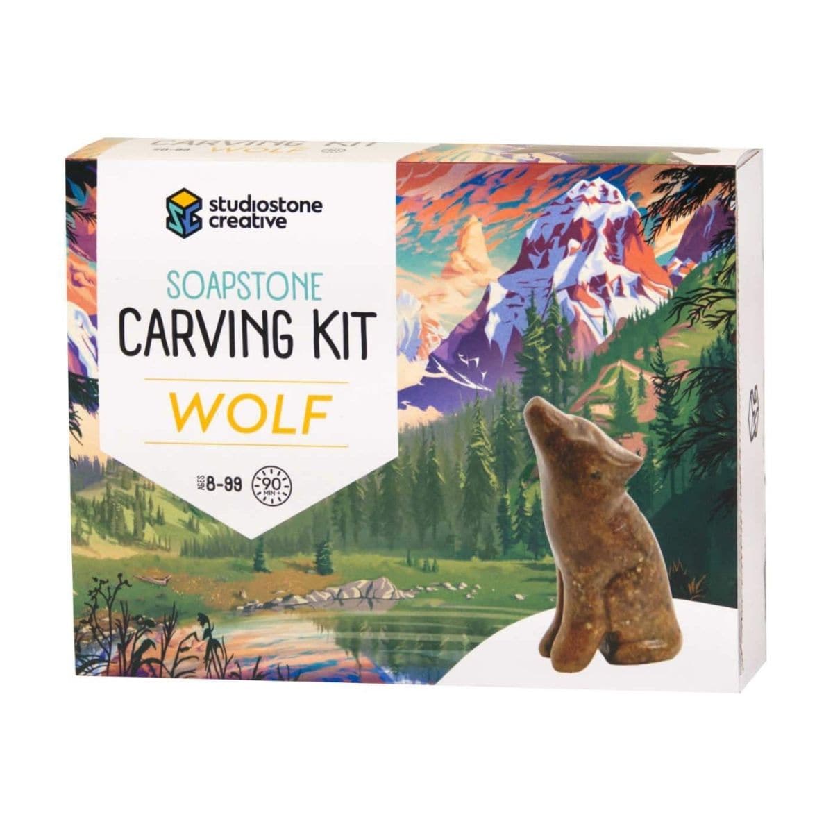 Soapstone Creative Carving Kit Wolf