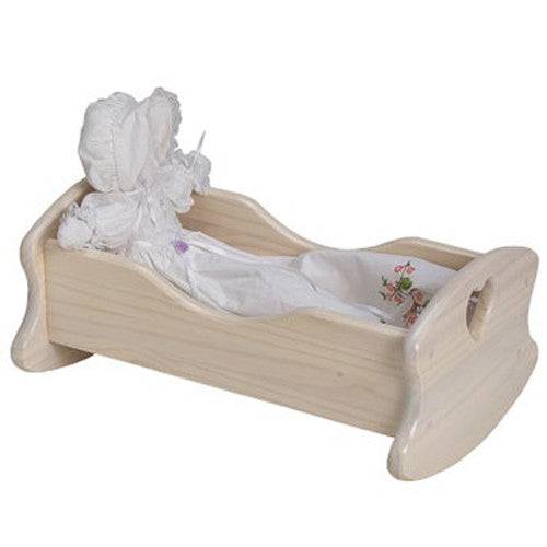 Wooden Doll Cradle - Unfinished