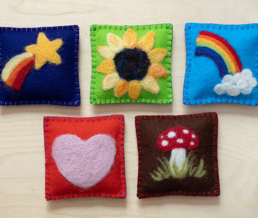 Make Your Own Needle Felted Bean Bags