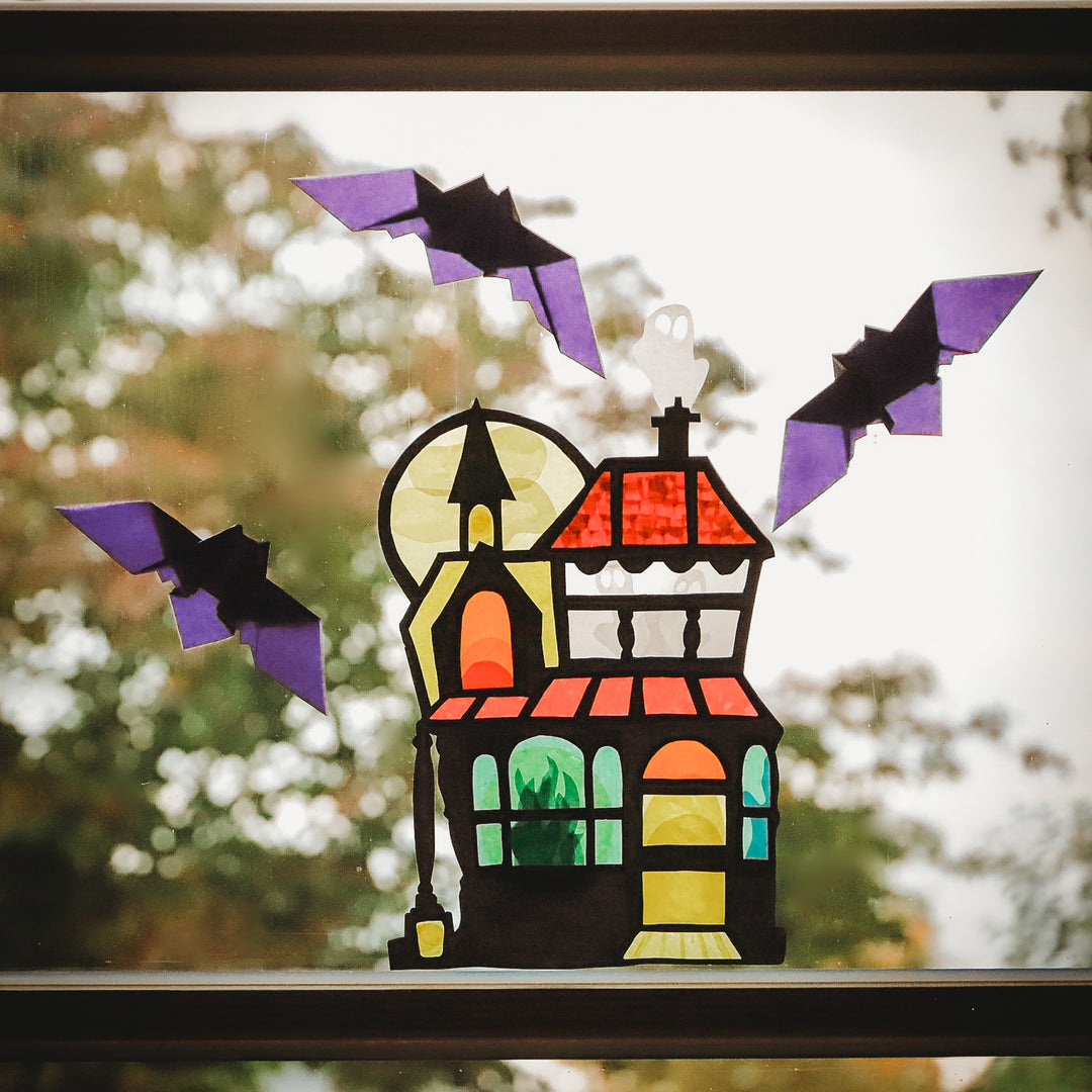 Halloween Waldorf Window Transparency tutorial from Bella Luna Toys
