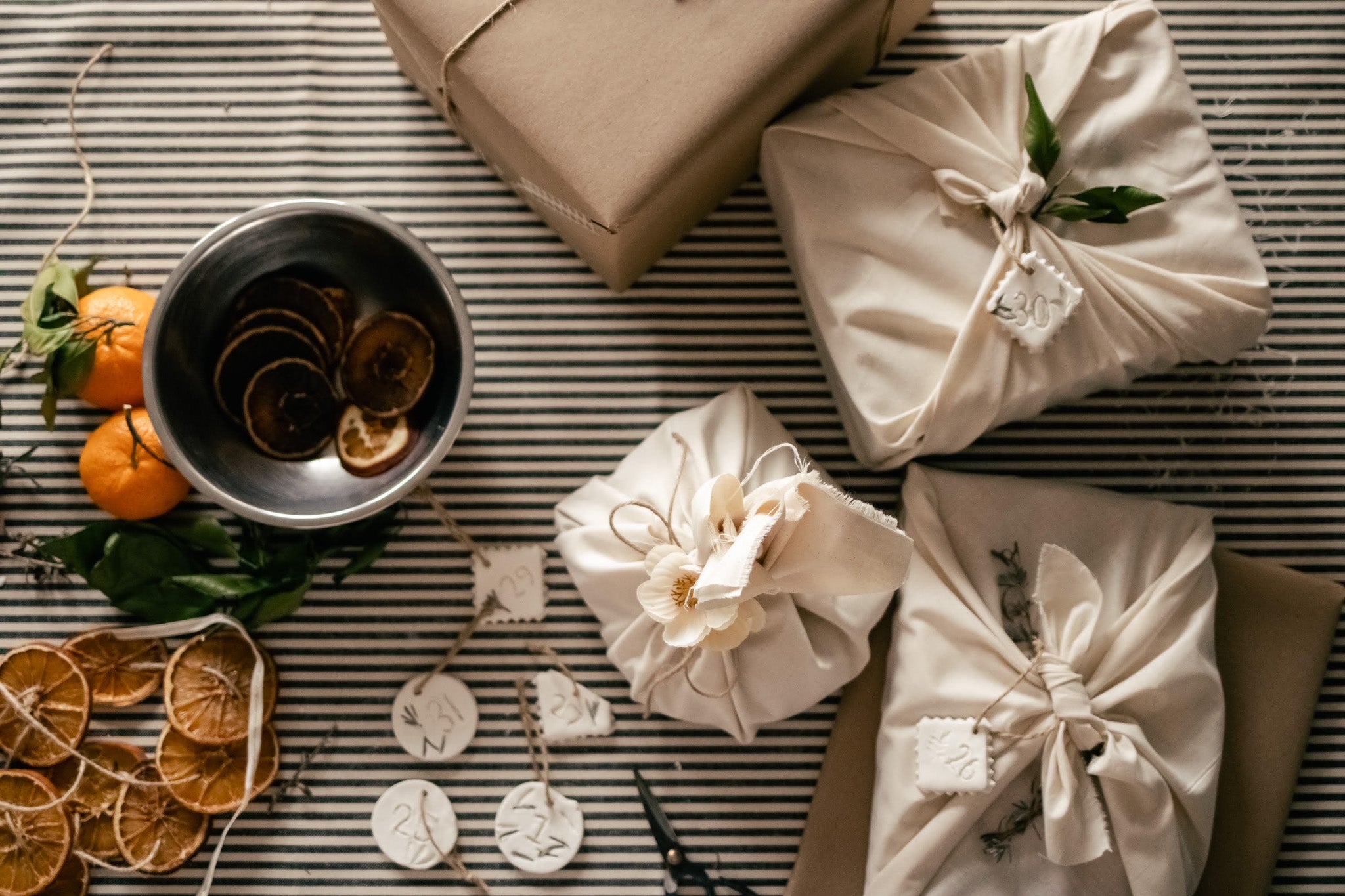 Upcycled ecofriendly wrapping Holiday Traditions we Love