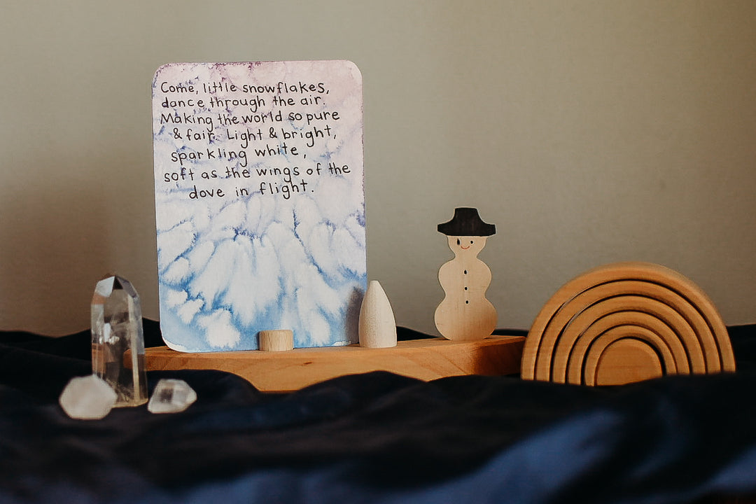 Make Winter Verse Cards For Your Nature Table