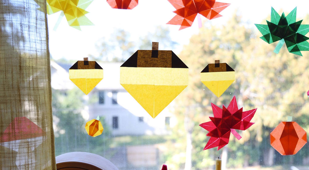 Fold a Kite Paper Acorn