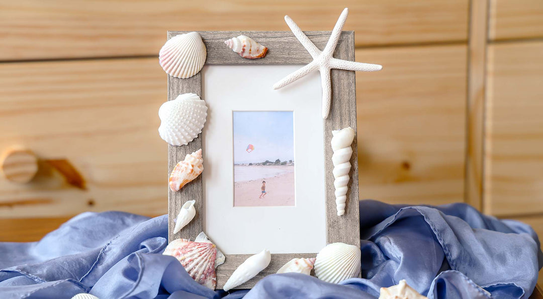 Beach inspired picture frame.