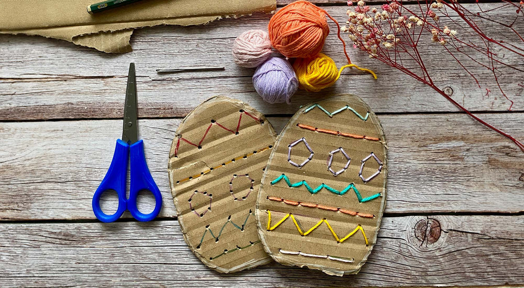 Embroidered Egg DIY sewing craft.