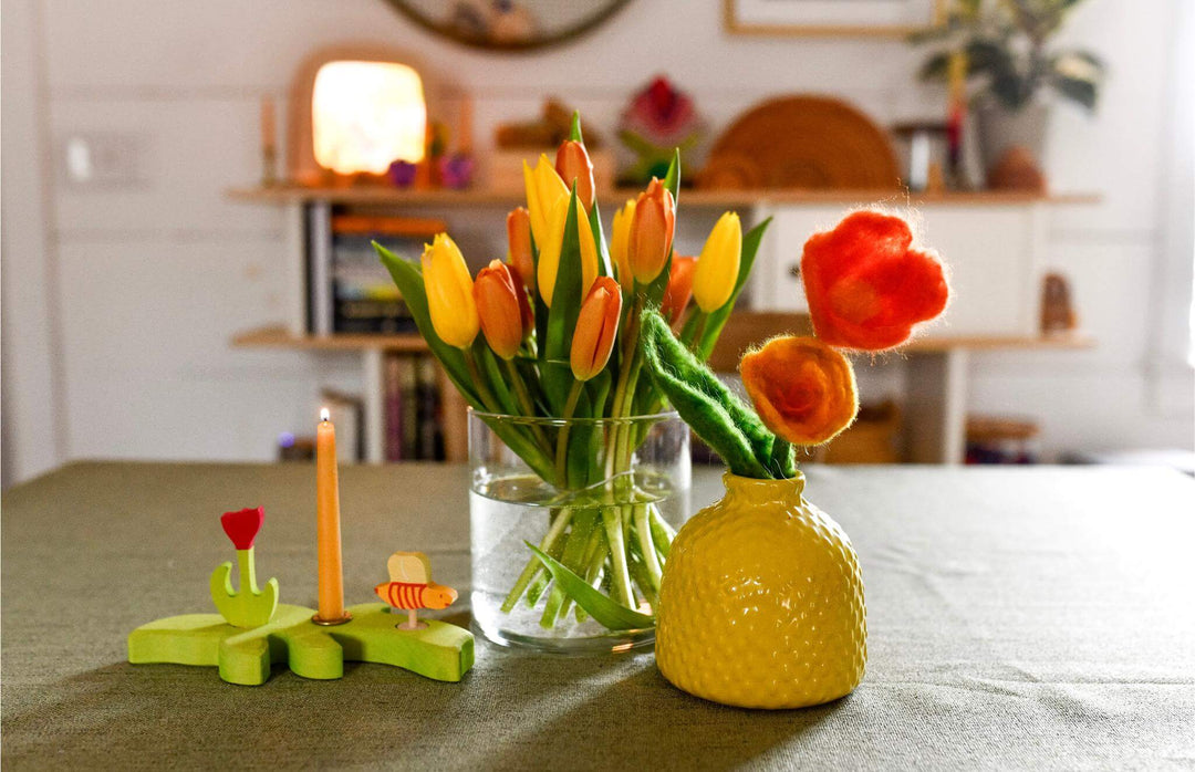 Felt Easter Tulips For Your Nature Table