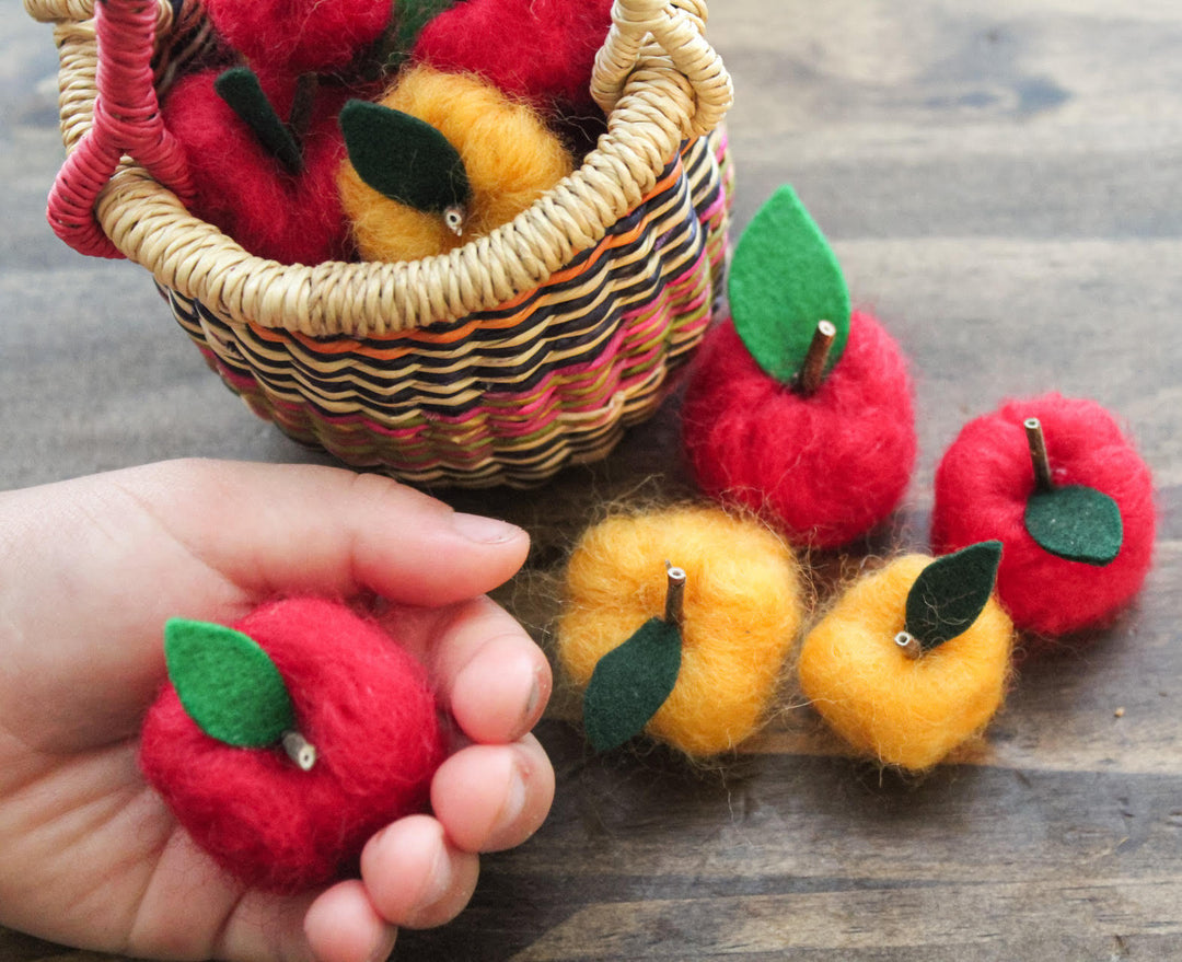 Felted Wool Apples for Fall
