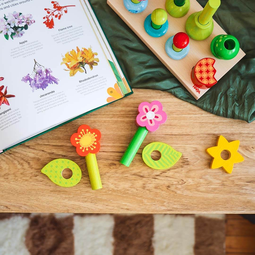 Retro Games Wooden Flower Press Kit – Creative Craft Activity For Kids & Adults