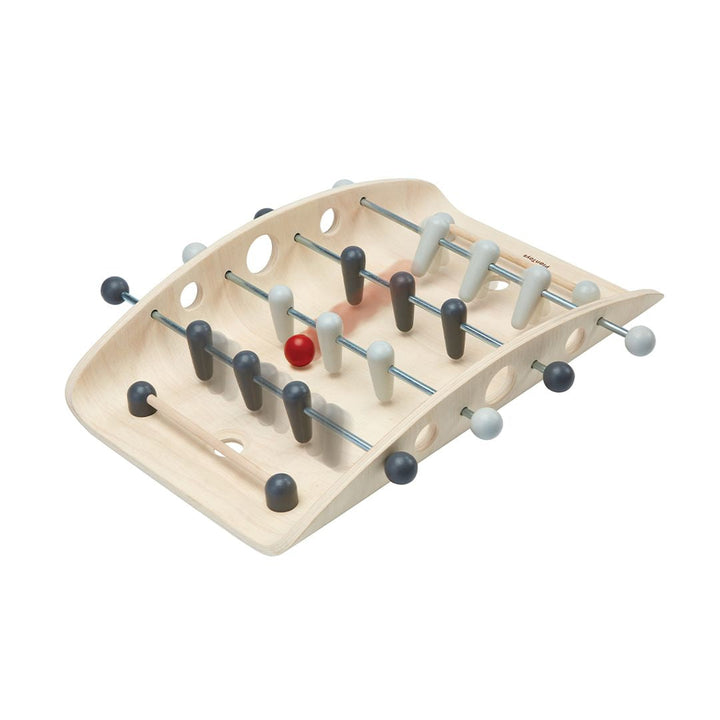Side view of PlanToys - Wooden Tabletop Soccer Game