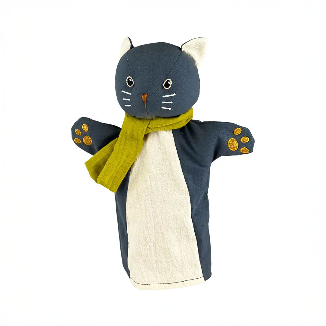 A Cat Hand Puppet on a white background.