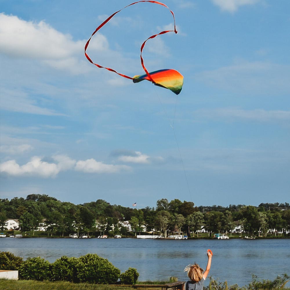 HQ Kites Pocket Sled Single Line Kite - Rainbow HQ Kites Pocket Sled Single Line Kite - Rainbow
