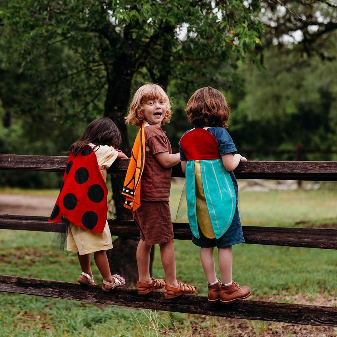 Ladybug Wings Costume with red wings with polkadots