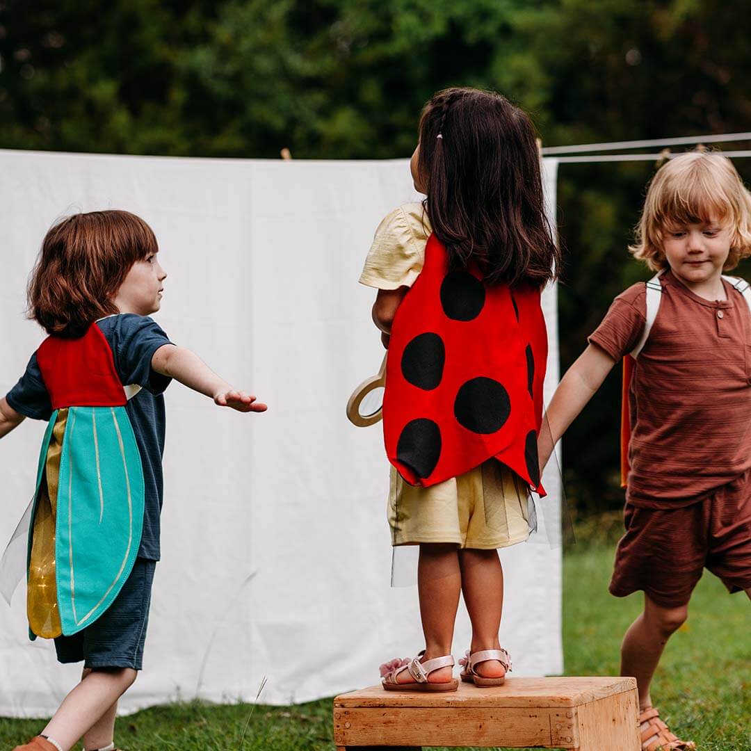 Ladybug Wings Costume with red wings with polkadots