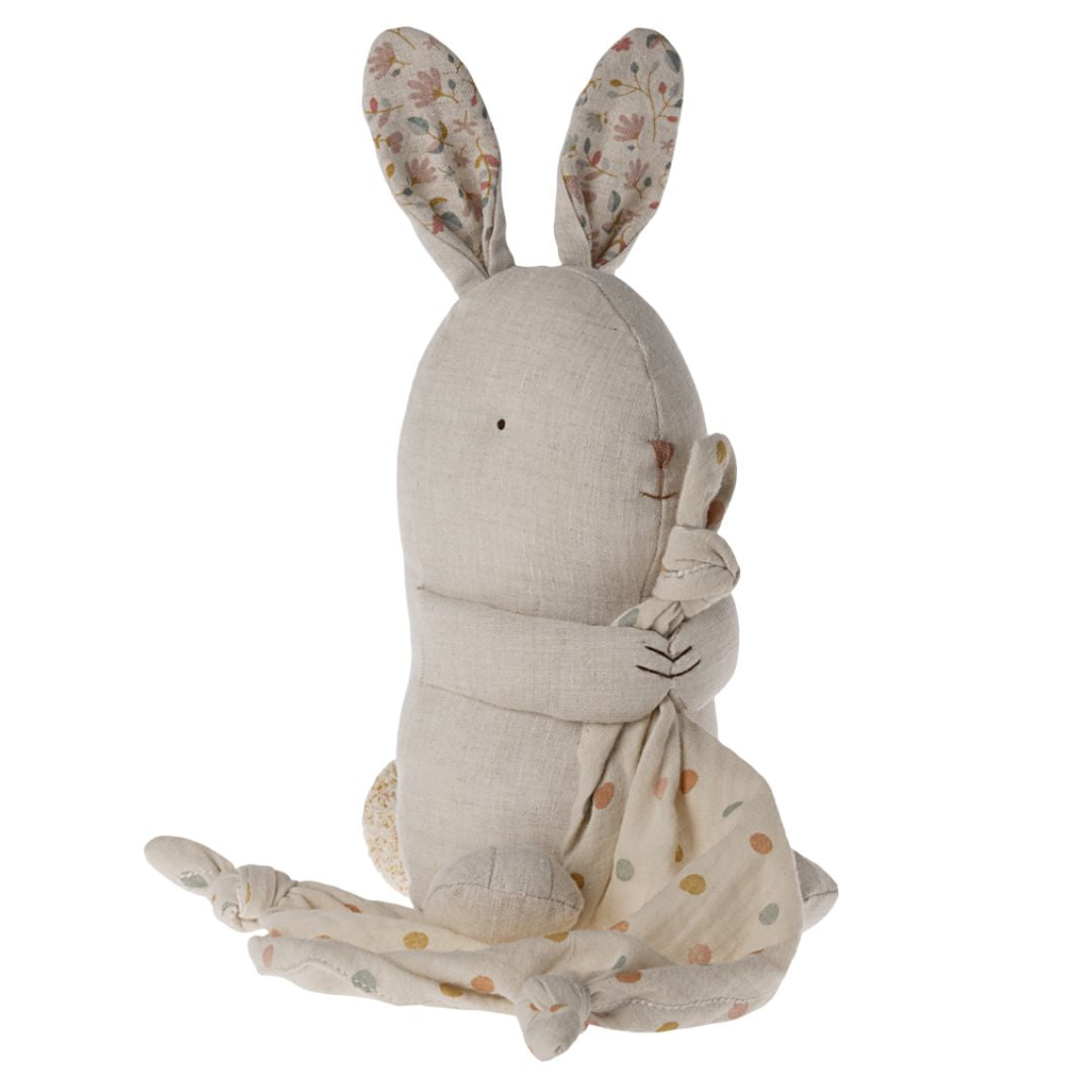 Natural Lullaby Friend Bunny with polkadot blanket by Maileg.